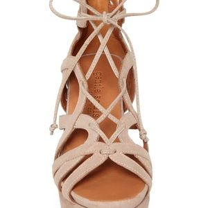 Keneth Cole gentle souls tan wedge sandals Name: joy. Size 6